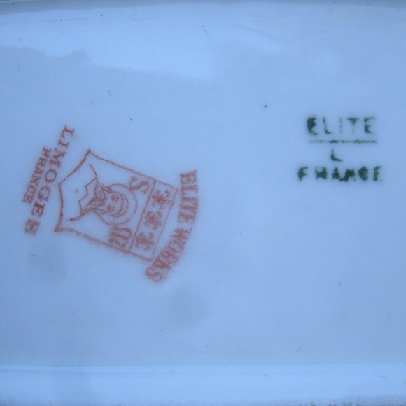 Antique Bawo & Dotter Elite Works Limoges Floral Serve Dish BWD4 - Picture 15 of 16